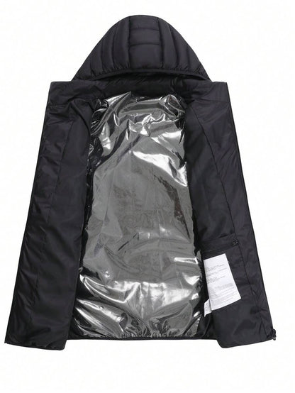 A Smart Heating Jacket Outdoor Thermal Equipment 21 Zone Fiber Heating Four Control Three Autumn-Winter Warming Control Men's Casual Coat