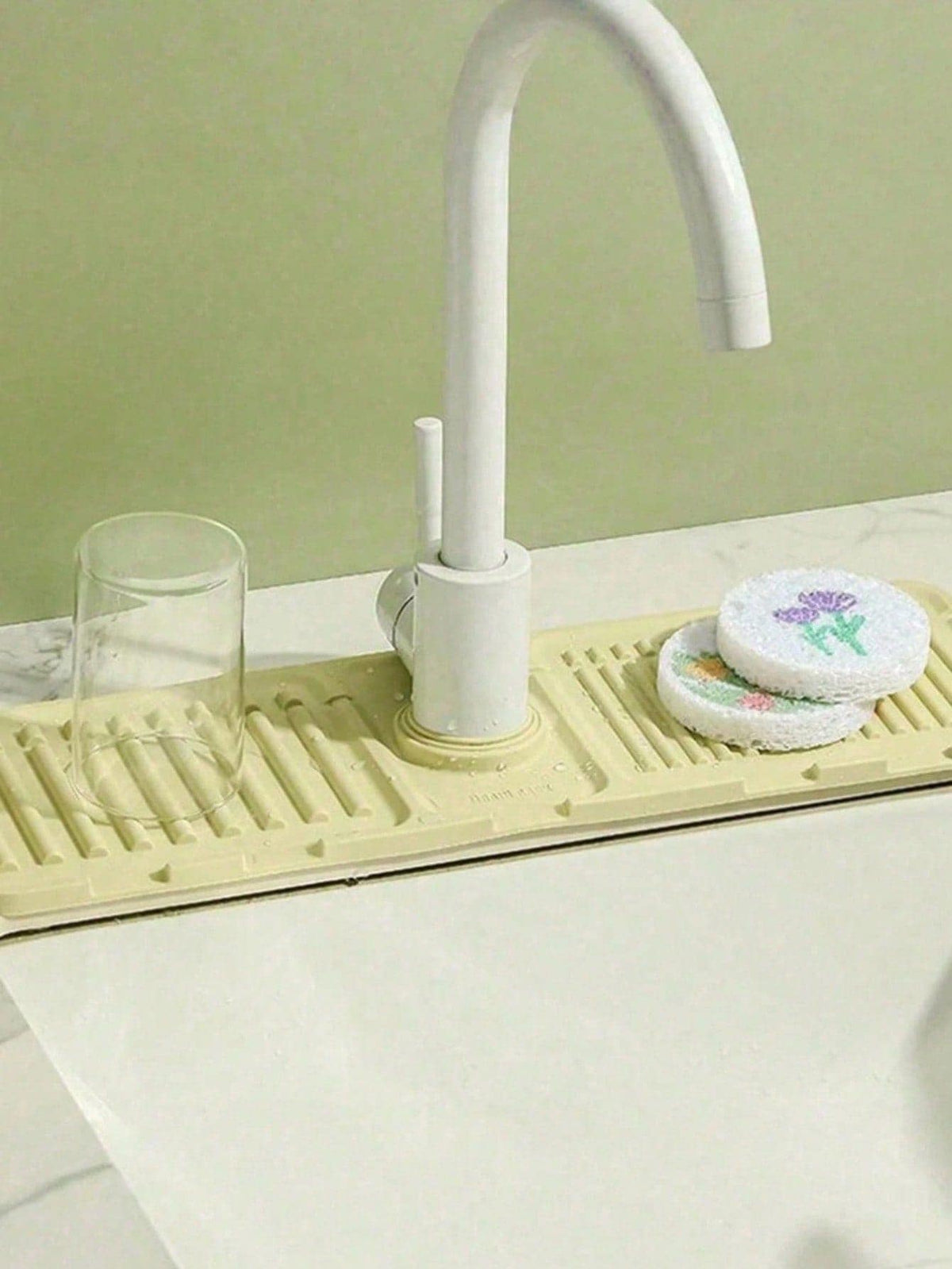 Silicone Faucet Splash Guard & Draining Mat — product image 4