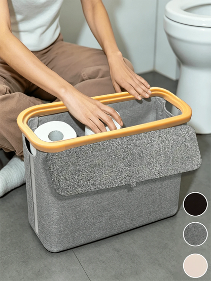Foldable Fabric Toilet Paper Storage Basket — product image 2