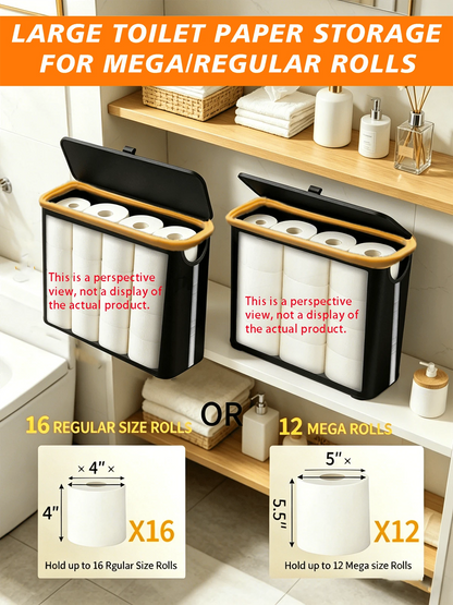 Foldable Fabric Toilet Paper Storage Basket — product image 9