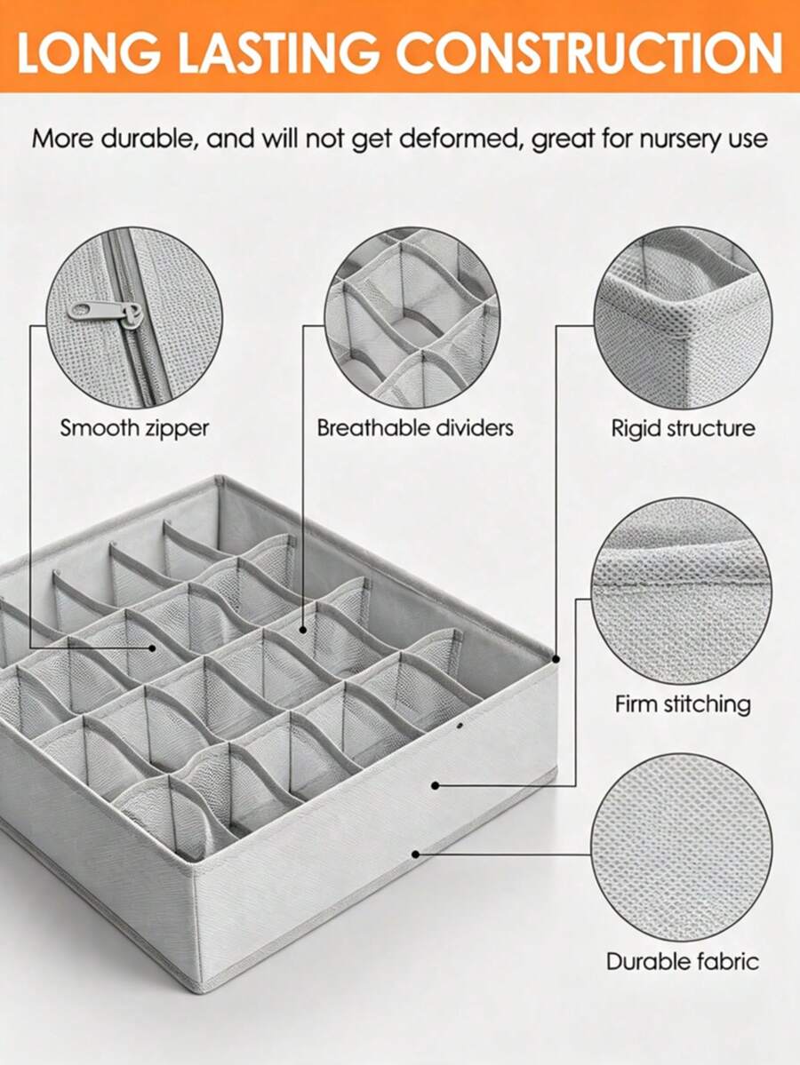 Foldable 3-Piece Drawer Organizer Set — product image 7