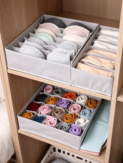 Foldable 3-Piece Drawer Organizer Set — product image 1