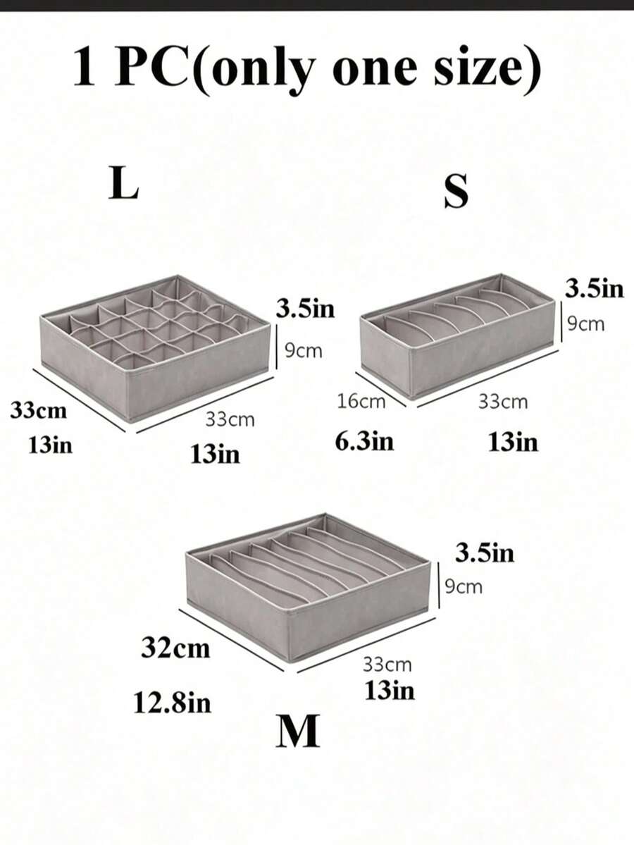 Foldable 3-Piece Drawer Organizer Set — product image 4