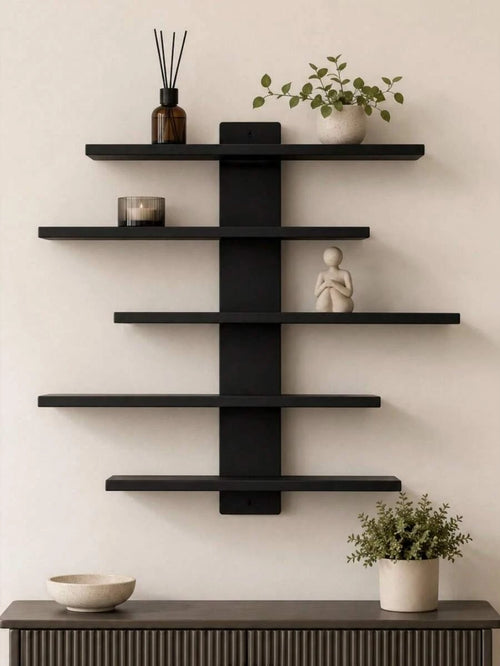 Wall-Mounted Multi-Level Display Shelf — product image 1