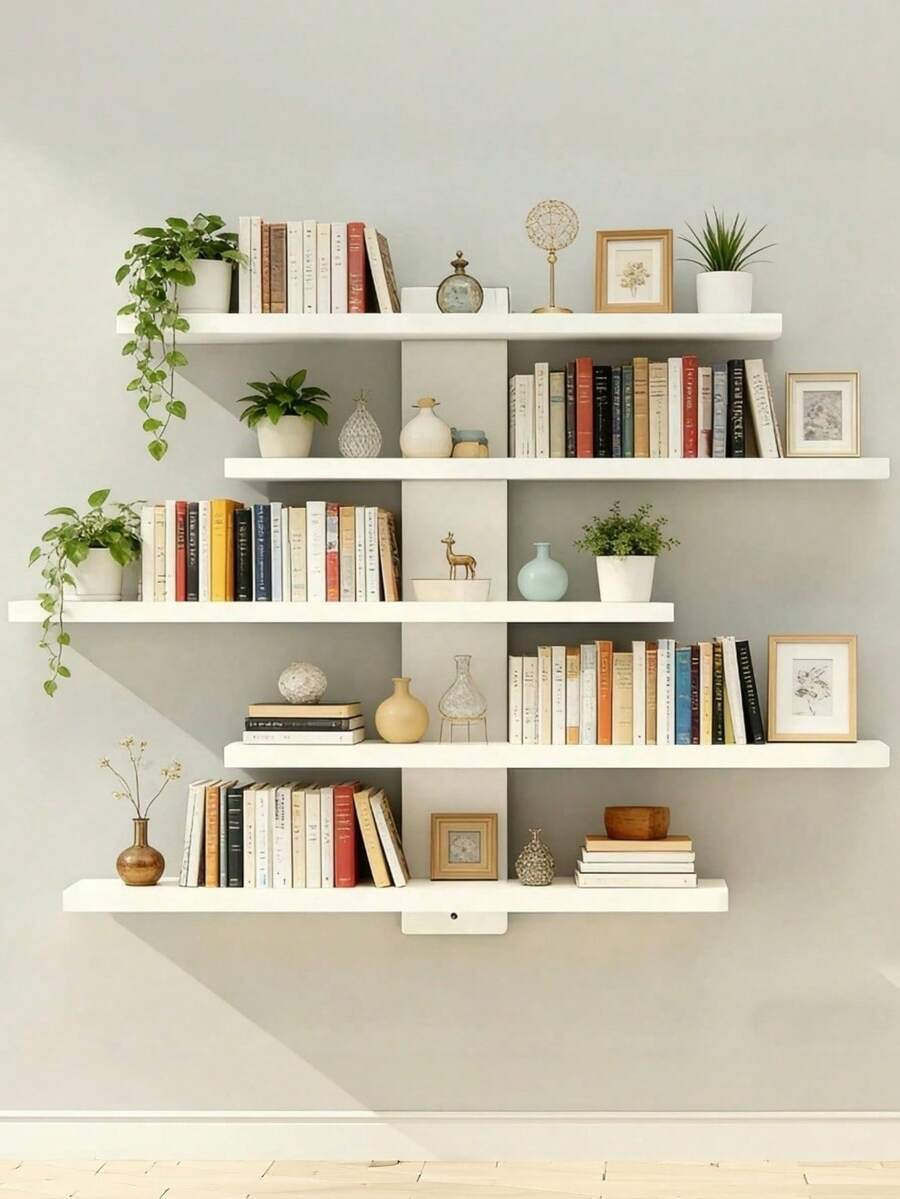 Wall-Mounted Multi-Level Display Shelf — product image 2